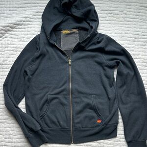Aviator Nation Charcoal Hoodie with Rainbow Accent